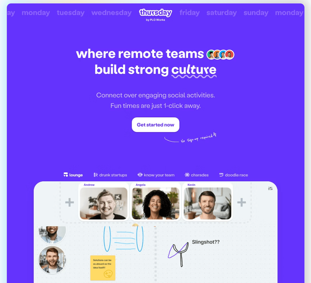 Landing page design generated with UseFrame